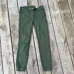 Pistola Chino Rolled Cuff Pant Army Green Khaki 26